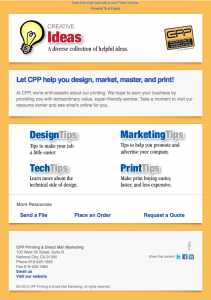CPP Printing & Direct Mail Marketing email image