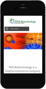 PDSBiotech.com mobile website image