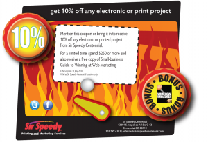 Sir Speedy coupon email 2 image