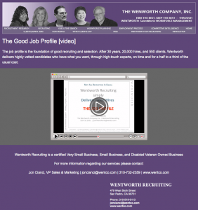 The Wentworth Company, Inc. video player email image